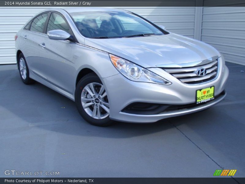 Radiant Silver / Gray 2014 Hyundai Sonata GLS