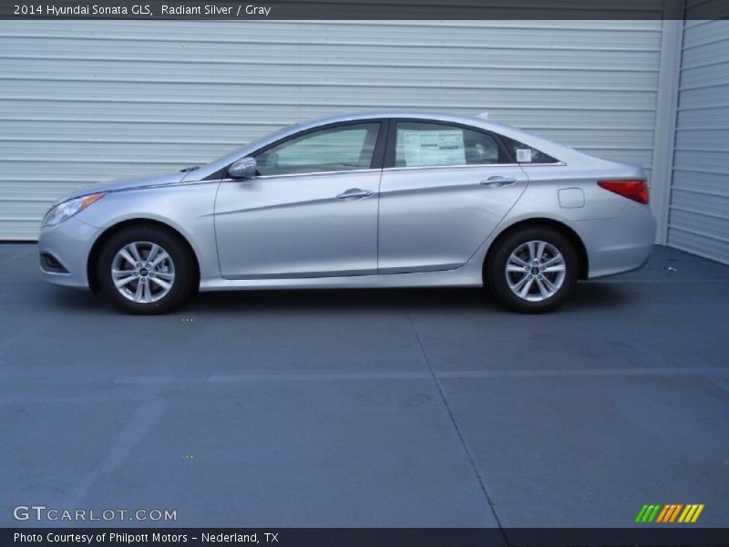 Radiant Silver / Gray 2014 Hyundai Sonata GLS