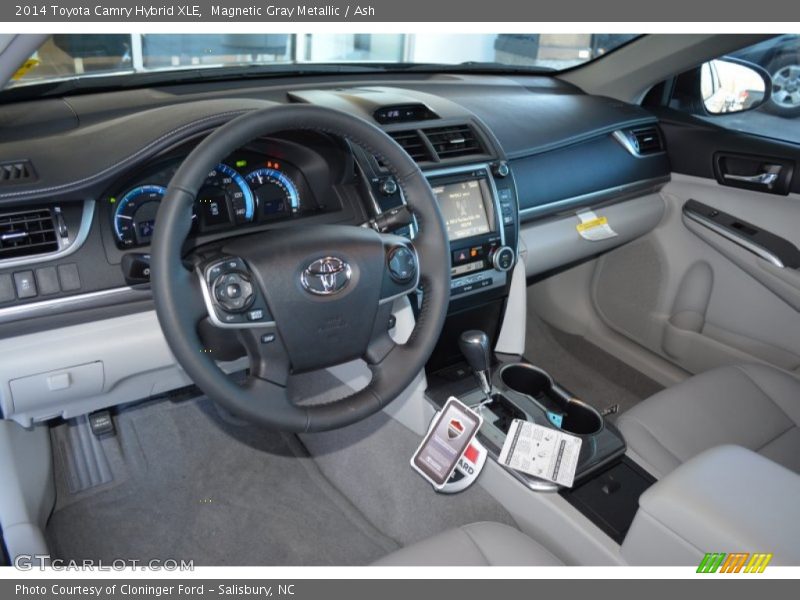 Magnetic Gray Metallic / Ash 2014 Toyota Camry Hybrid XLE