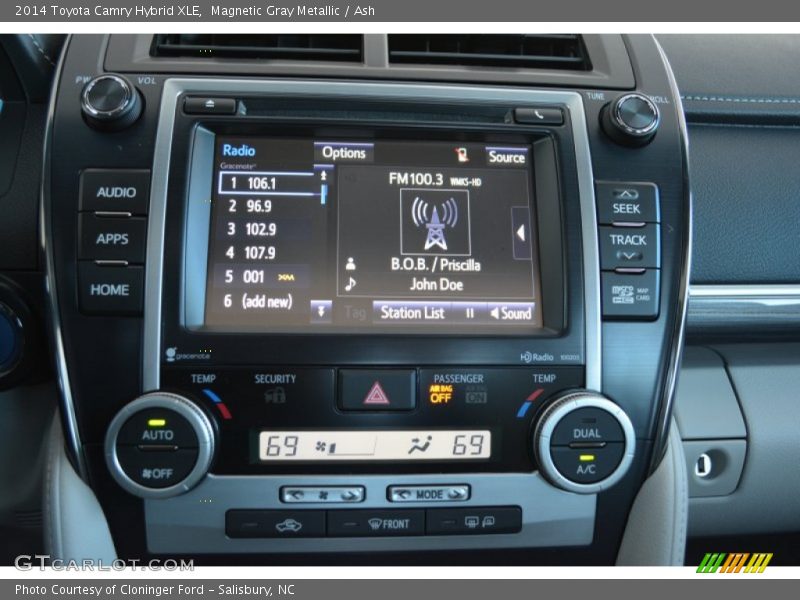 Magnetic Gray Metallic / Ash 2014 Toyota Camry Hybrid XLE