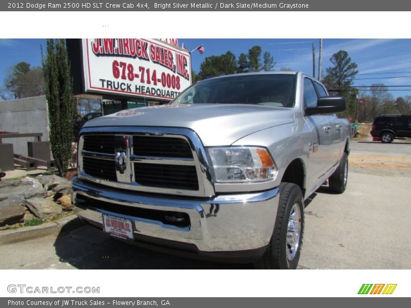 Bright Silver Metallic / Dark Slate/Medium Graystone 2012 Dodge Ram 2500 HD SLT Crew Cab 4x4