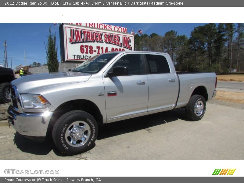 Bright Silver Metallic / Dark Slate/Medium Graystone 2012 Dodge Ram 2500 HD SLT Crew Cab 4x4