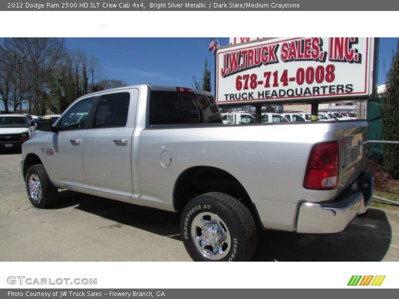 Bright Silver Metallic / Dark Slate/Medium Graystone 2012 Dodge Ram 2500 HD SLT Crew Cab 4x4