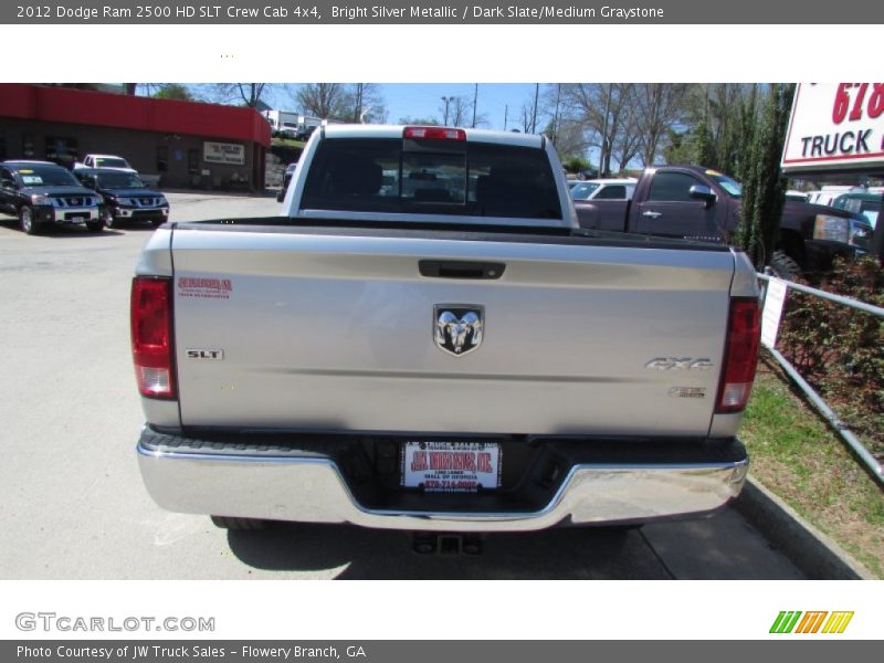Bright Silver Metallic / Dark Slate/Medium Graystone 2012 Dodge Ram 2500 HD SLT Crew Cab 4x4