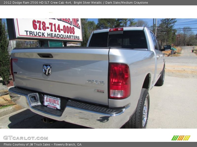 Bright Silver Metallic / Dark Slate/Medium Graystone 2012 Dodge Ram 2500 HD SLT Crew Cab 4x4