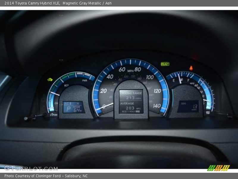 Magnetic Gray Metallic / Ash 2014 Toyota Camry Hybrid XLE