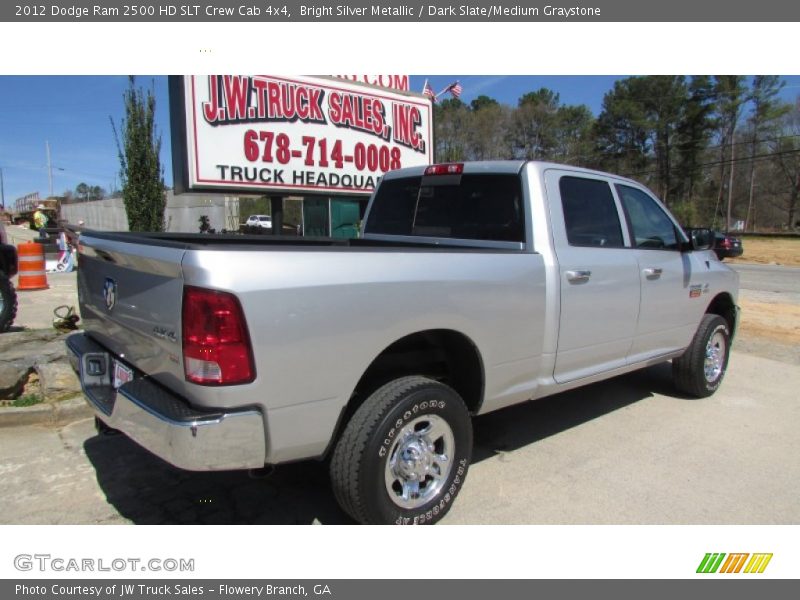 Bright Silver Metallic / Dark Slate/Medium Graystone 2012 Dodge Ram 2500 HD SLT Crew Cab 4x4