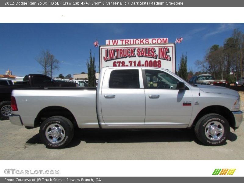 Bright Silver Metallic / Dark Slate/Medium Graystone 2012 Dodge Ram 2500 HD SLT Crew Cab 4x4