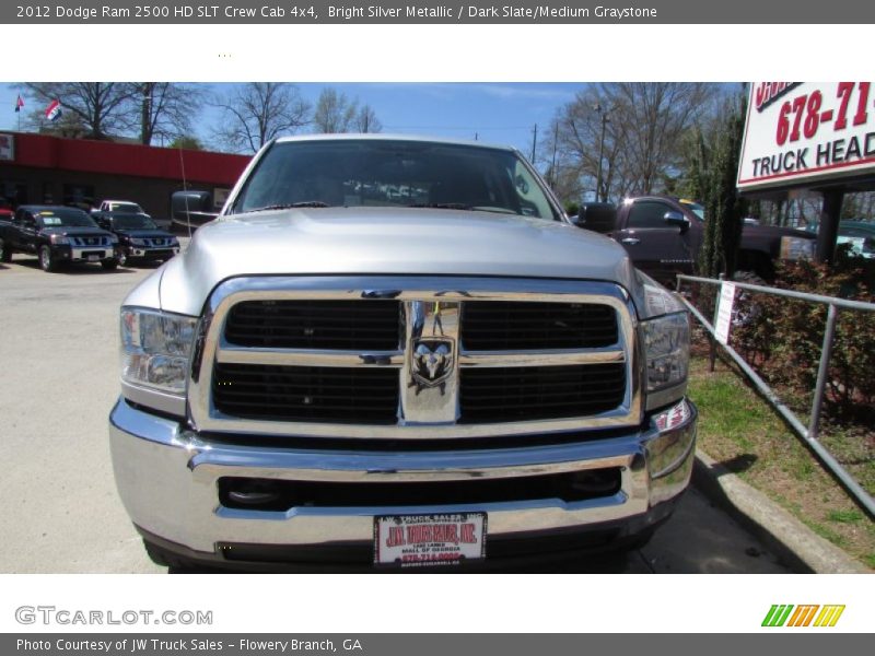 Bright Silver Metallic / Dark Slate/Medium Graystone 2012 Dodge Ram 2500 HD SLT Crew Cab 4x4