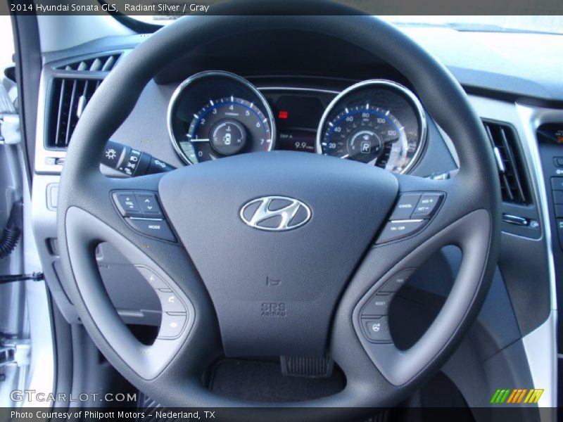 Radiant Silver / Gray 2014 Hyundai Sonata GLS