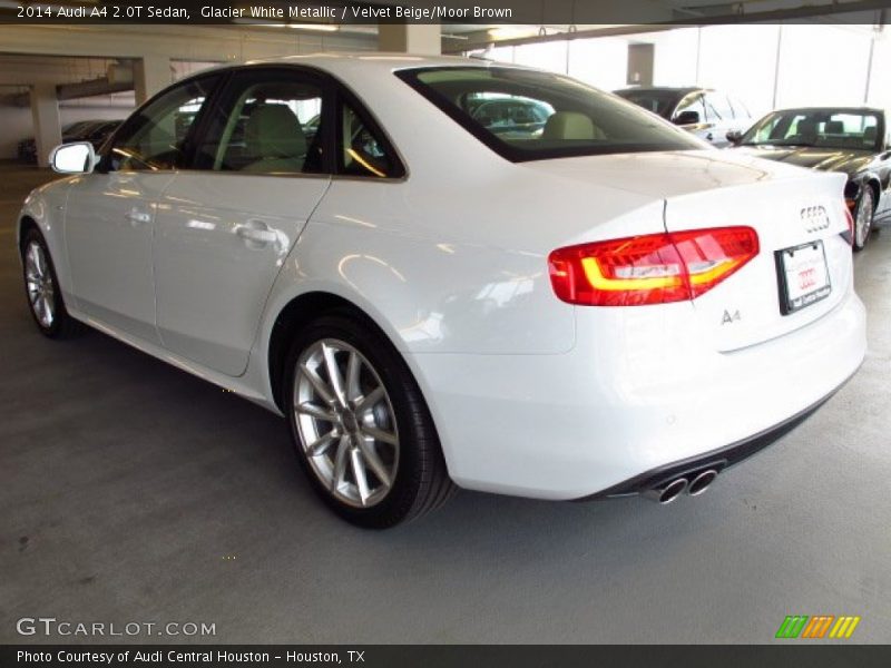 Glacier White Metallic / Velvet Beige/Moor Brown 2014 Audi A4 2.0T Sedan