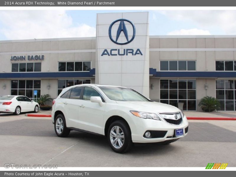 White Diamond Pearl / Parchment 2014 Acura RDX Technology