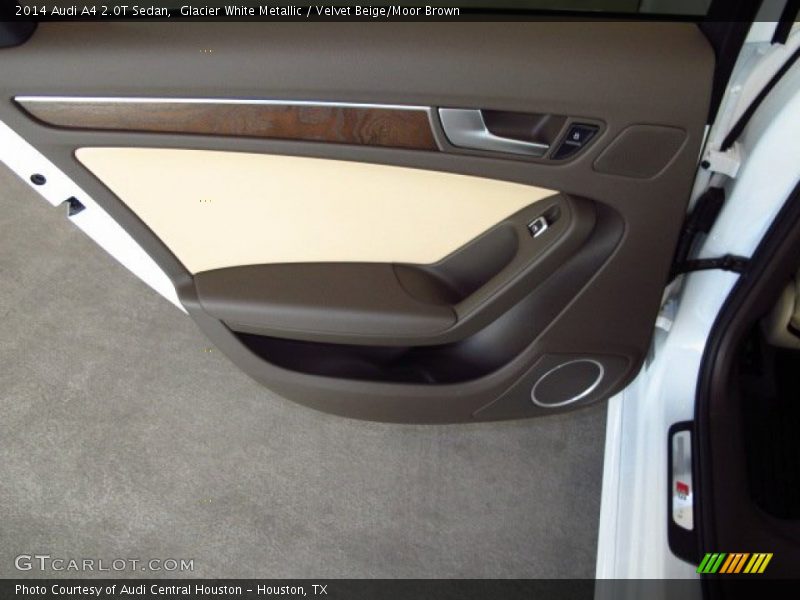 Glacier White Metallic / Velvet Beige/Moor Brown 2014 Audi A4 2.0T Sedan