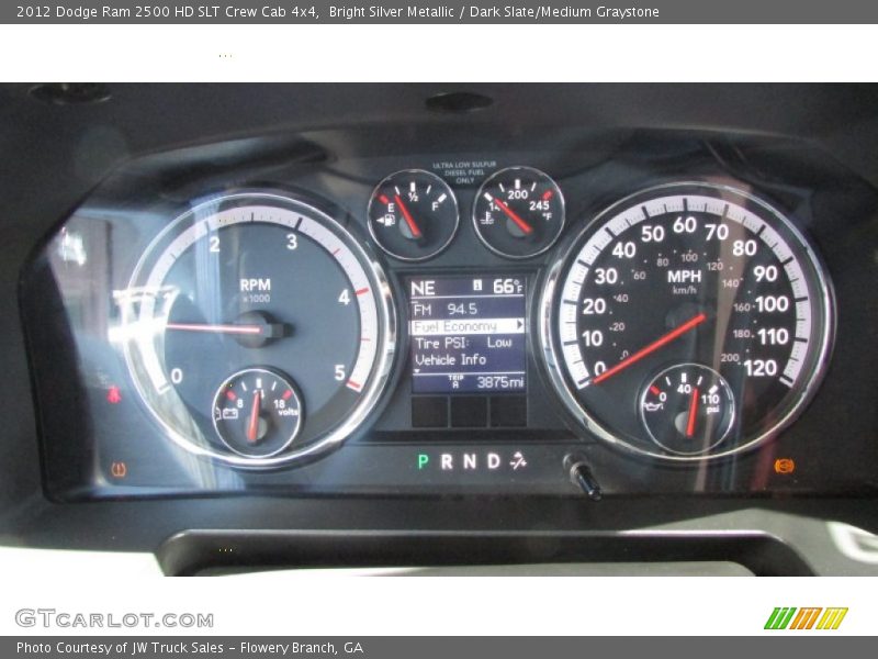 Bright Silver Metallic / Dark Slate/Medium Graystone 2012 Dodge Ram 2500 HD SLT Crew Cab 4x4