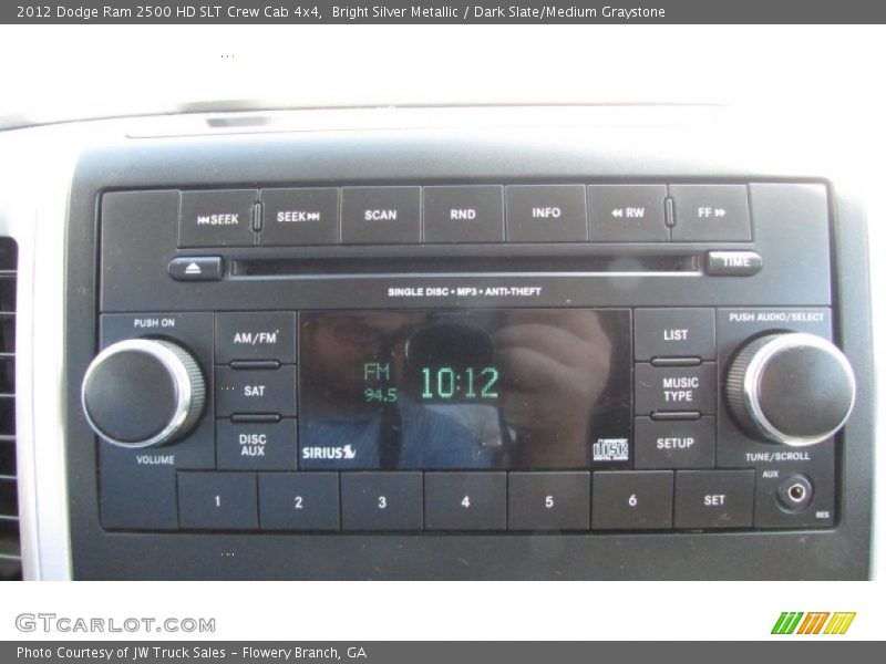 Bright Silver Metallic / Dark Slate/Medium Graystone 2012 Dodge Ram 2500 HD SLT Crew Cab 4x4