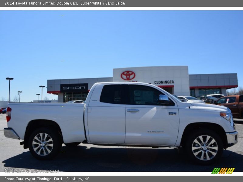 Super White / Sand Beige 2014 Toyota Tundra Limited Double Cab