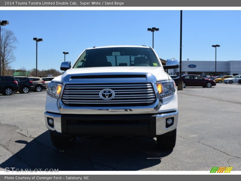 Super White / Sand Beige 2014 Toyota Tundra Limited Double Cab
