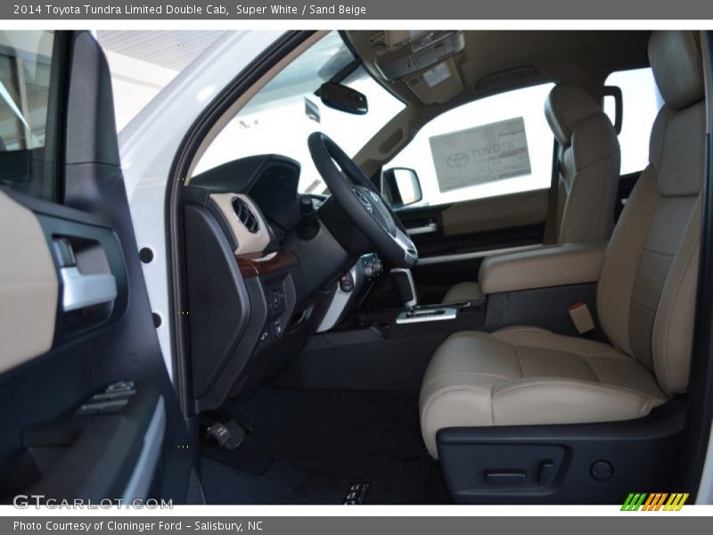 Super White / Sand Beige 2014 Toyota Tundra Limited Double Cab