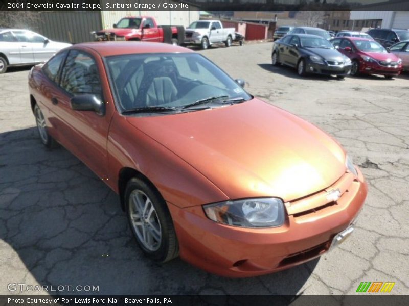 Sunburst Orange / Graphite 2004 Chevrolet Cavalier Coupe