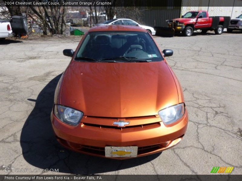 Sunburst Orange / Graphite 2004 Chevrolet Cavalier Coupe