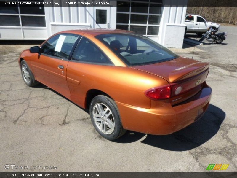 Sunburst Orange / Graphite 2004 Chevrolet Cavalier Coupe
