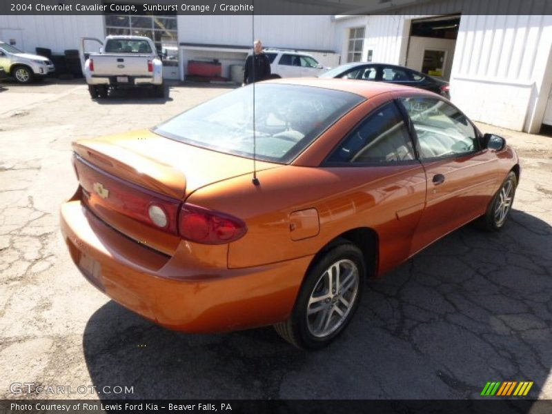 Sunburst Orange / Graphite 2004 Chevrolet Cavalier Coupe