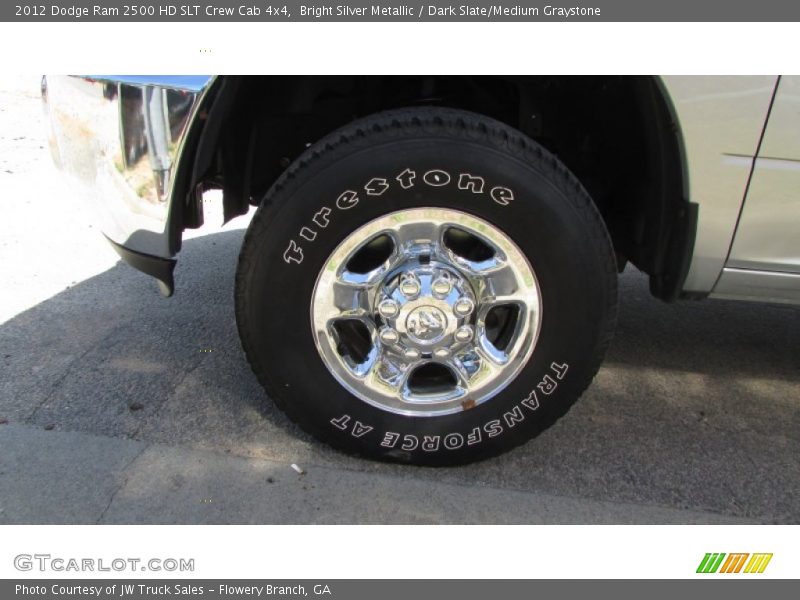 Bright Silver Metallic / Dark Slate/Medium Graystone 2012 Dodge Ram 2500 HD SLT Crew Cab 4x4