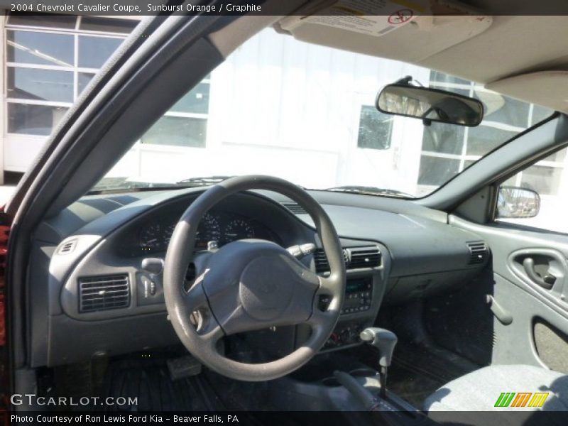Sunburst Orange / Graphite 2004 Chevrolet Cavalier Coupe