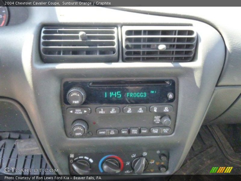 Sunburst Orange / Graphite 2004 Chevrolet Cavalier Coupe