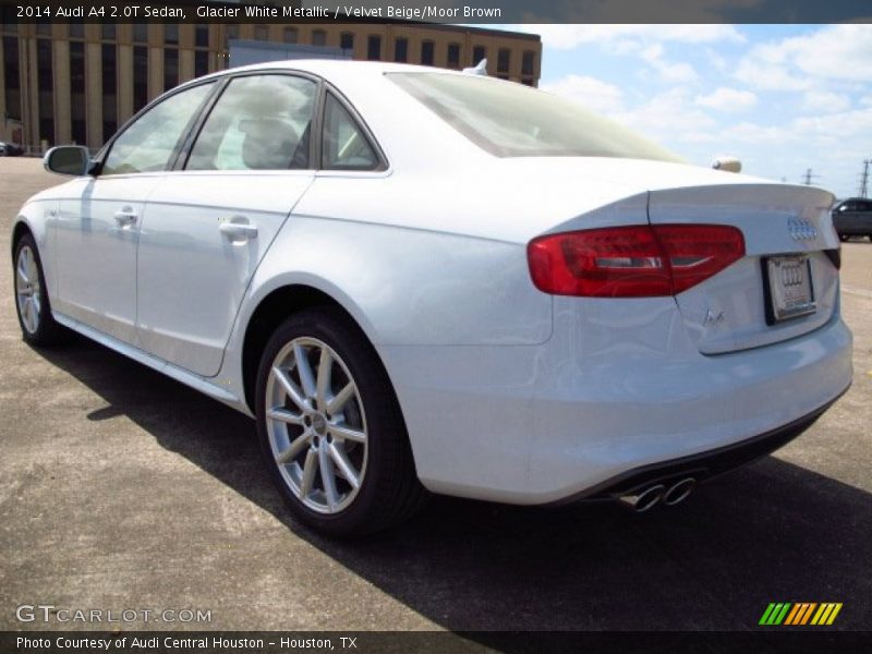 Glacier White Metallic / Velvet Beige/Moor Brown 2014 Audi A4 2.0T Sedan