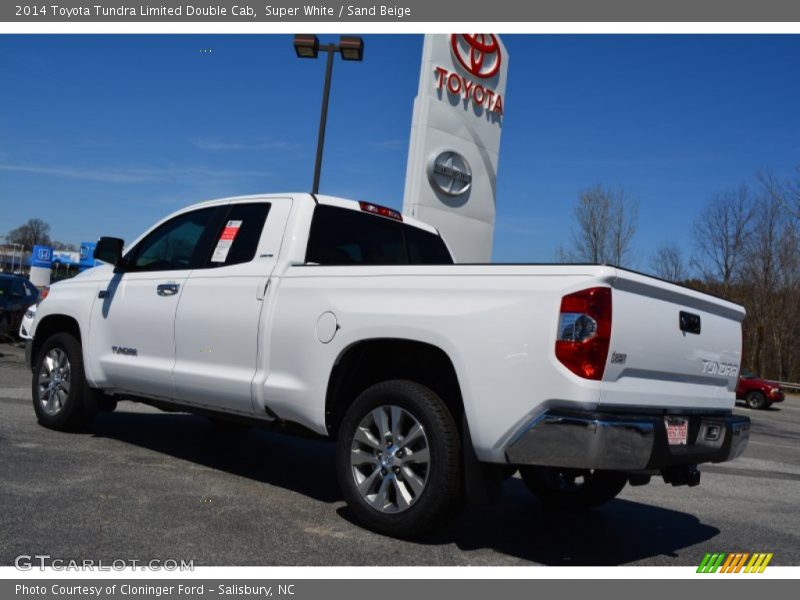 Super White / Sand Beige 2014 Toyota Tundra Limited Double Cab