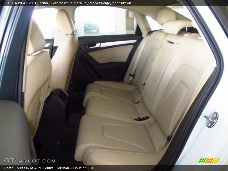 Glacier White Metallic / Velvet Beige/Moor Brown 2014 Audi A4 2.0T Sedan