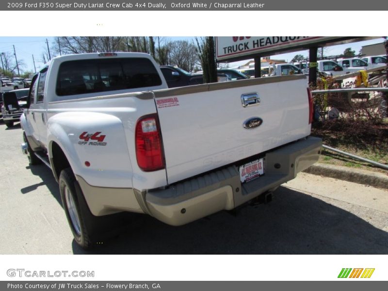 Oxford White / Chaparral Leather 2009 Ford F350 Super Duty Lariat Crew Cab 4x4 Dually