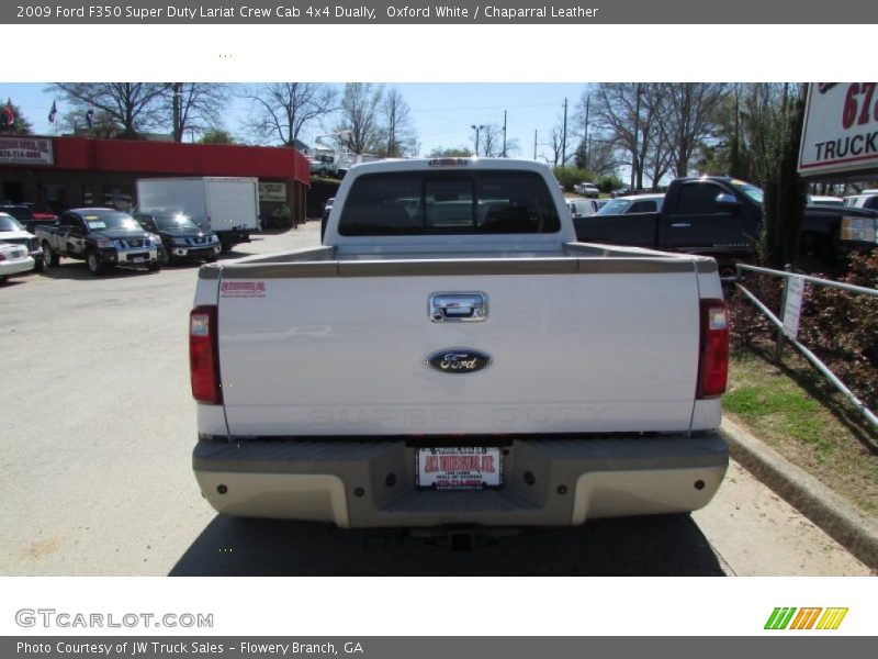 Oxford White / Chaparral Leather 2009 Ford F350 Super Duty Lariat Crew Cab 4x4 Dually