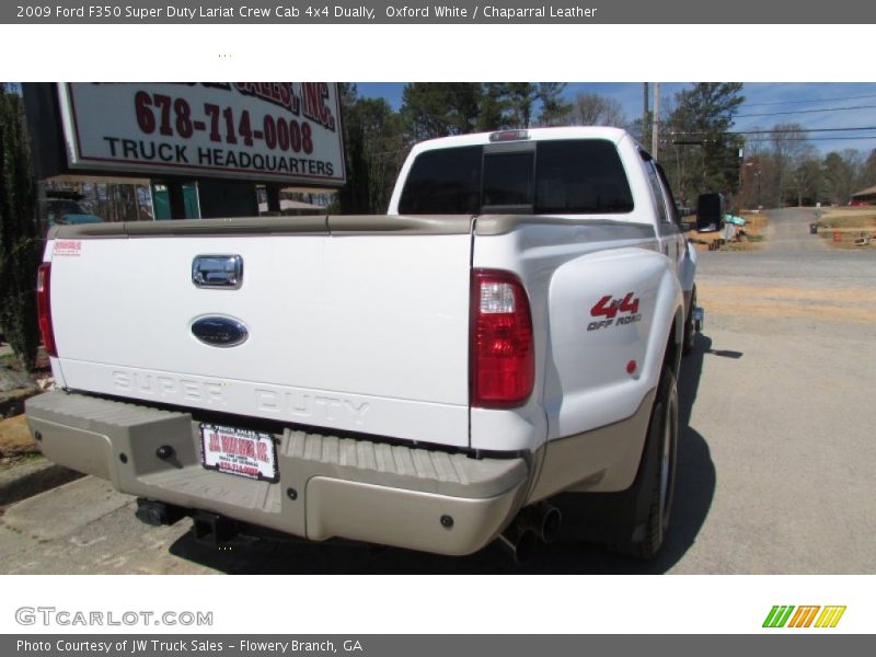 Oxford White / Chaparral Leather 2009 Ford F350 Super Duty Lariat Crew Cab 4x4 Dually