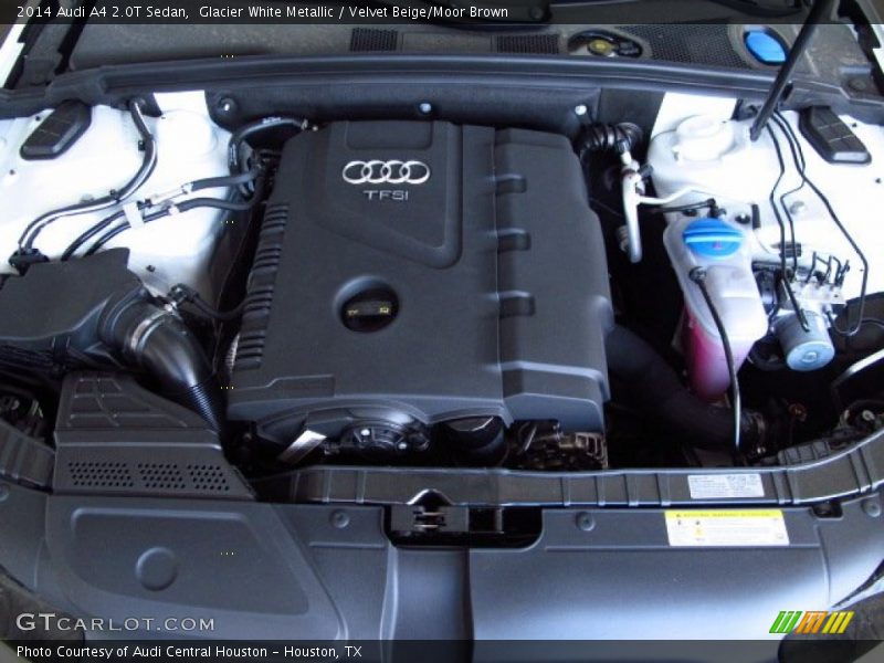 Glacier White Metallic / Velvet Beige/Moor Brown 2014 Audi A4 2.0T Sedan