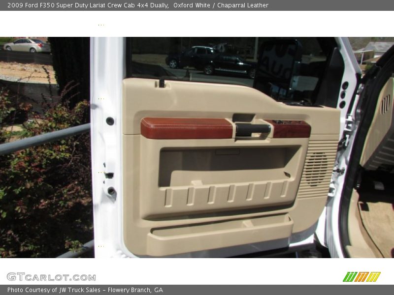 Oxford White / Chaparral Leather 2009 Ford F350 Super Duty Lariat Crew Cab 4x4 Dually