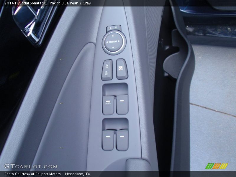 Pacific Blue Pearl / Gray 2014 Hyundai Sonata SE