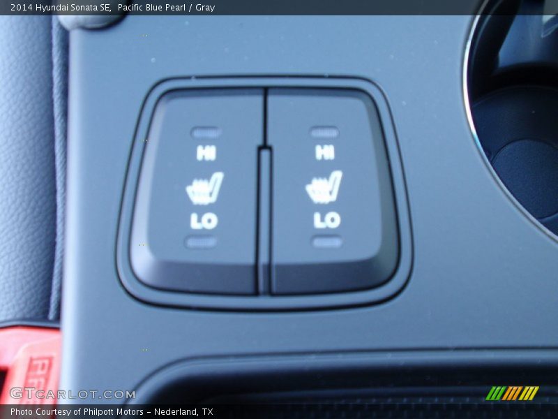 Pacific Blue Pearl / Gray 2014 Hyundai Sonata SE
