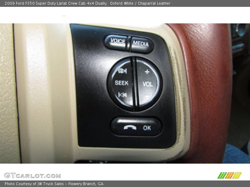 Oxford White / Chaparral Leather 2009 Ford F350 Super Duty Lariat Crew Cab 4x4 Dually
