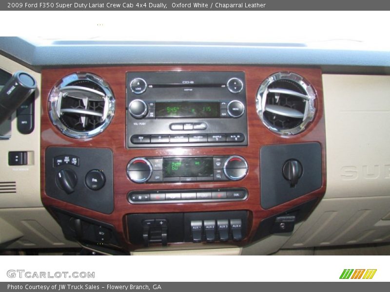 Oxford White / Chaparral Leather 2009 Ford F350 Super Duty Lariat Crew Cab 4x4 Dually