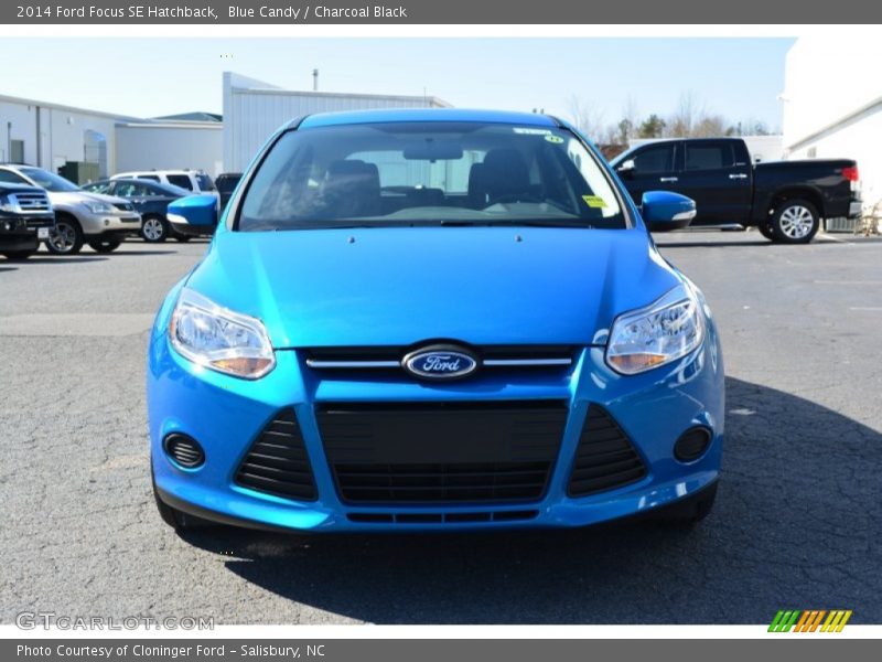 Blue Candy / Charcoal Black 2014 Ford Focus SE Hatchback