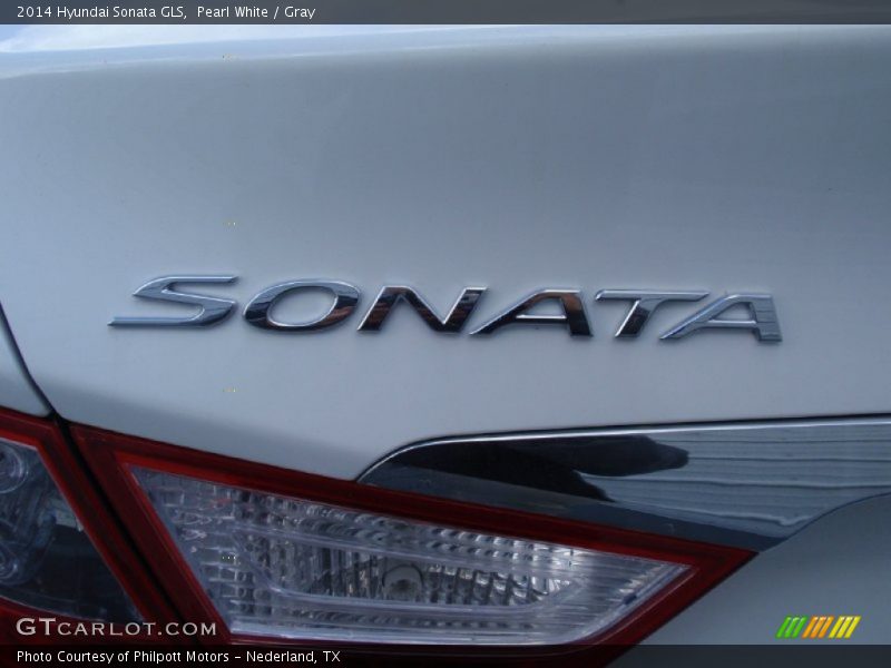 Pearl White / Gray 2014 Hyundai Sonata GLS