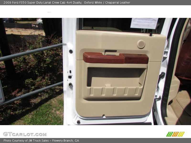 Oxford White / Chaparral Leather 2009 Ford F350 Super Duty Lariat Crew Cab 4x4 Dually