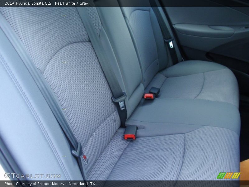 Pearl White / Gray 2014 Hyundai Sonata GLS