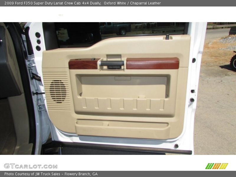 Oxford White / Chaparral Leather 2009 Ford F350 Super Duty Lariat Crew Cab 4x4 Dually