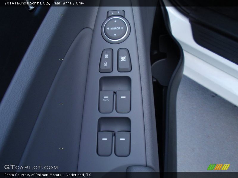 Pearl White / Gray 2014 Hyundai Sonata GLS