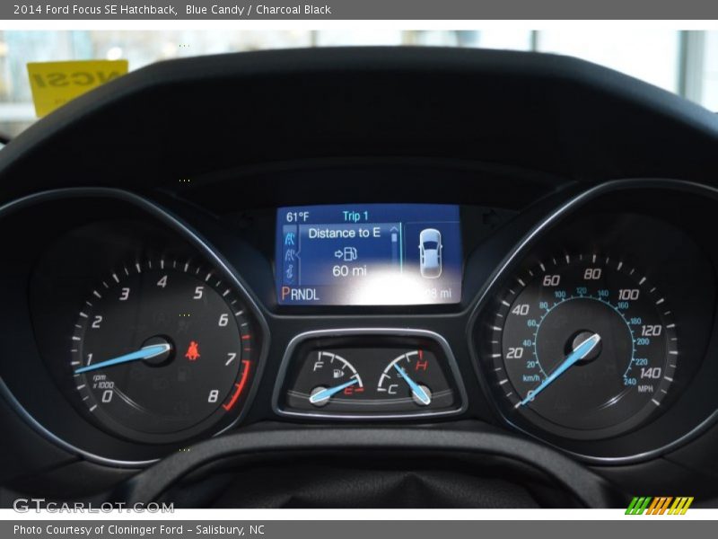 Blue Candy / Charcoal Black 2014 Ford Focus SE Hatchback
