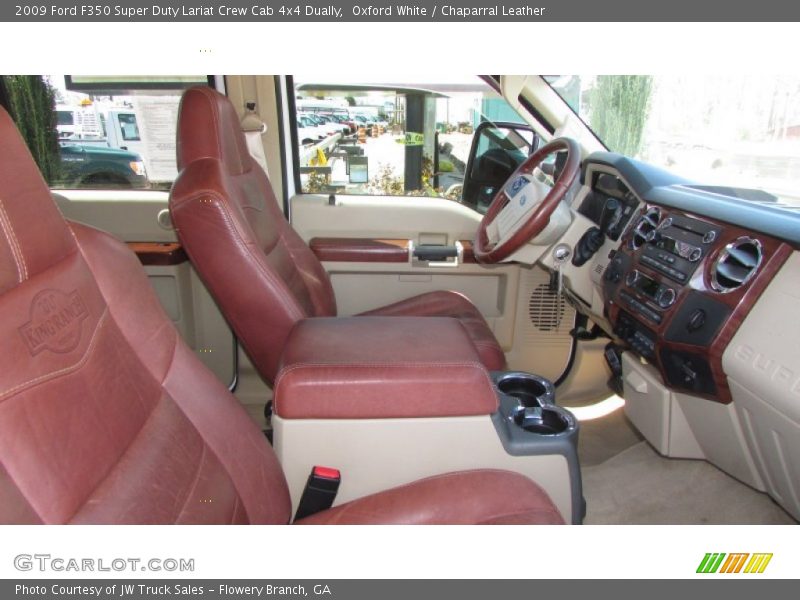 Oxford White / Chaparral Leather 2009 Ford F350 Super Duty Lariat Crew Cab 4x4 Dually