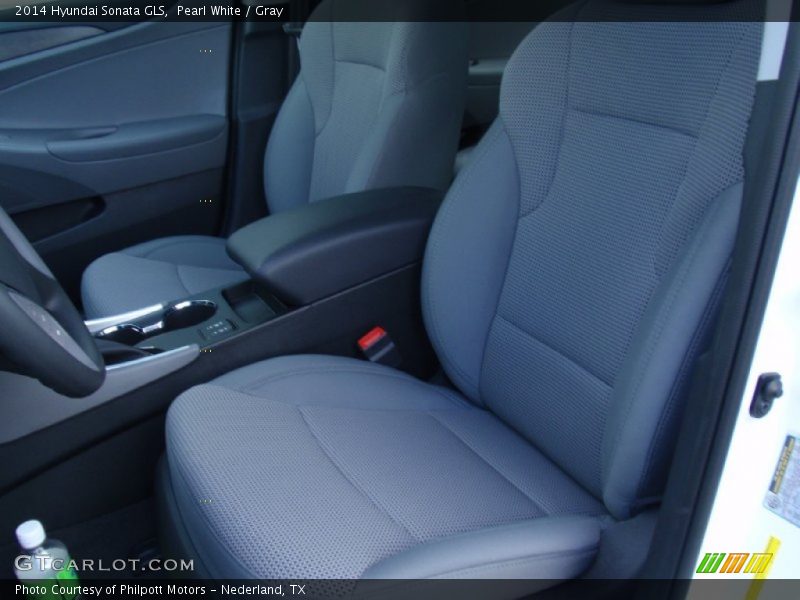 Pearl White / Gray 2014 Hyundai Sonata GLS